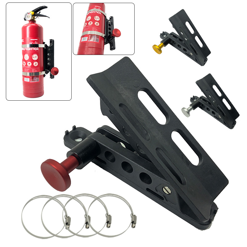 Car Accessories Must Have - 빨간색 소화기 마운트 병 홀더 알루미늄