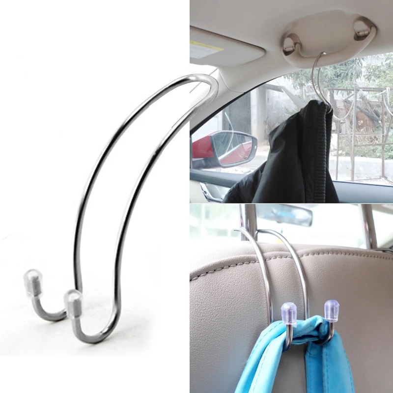 Car Accessories Shop - 2개/세트 금속 자동차 시트 걸이 자동차
