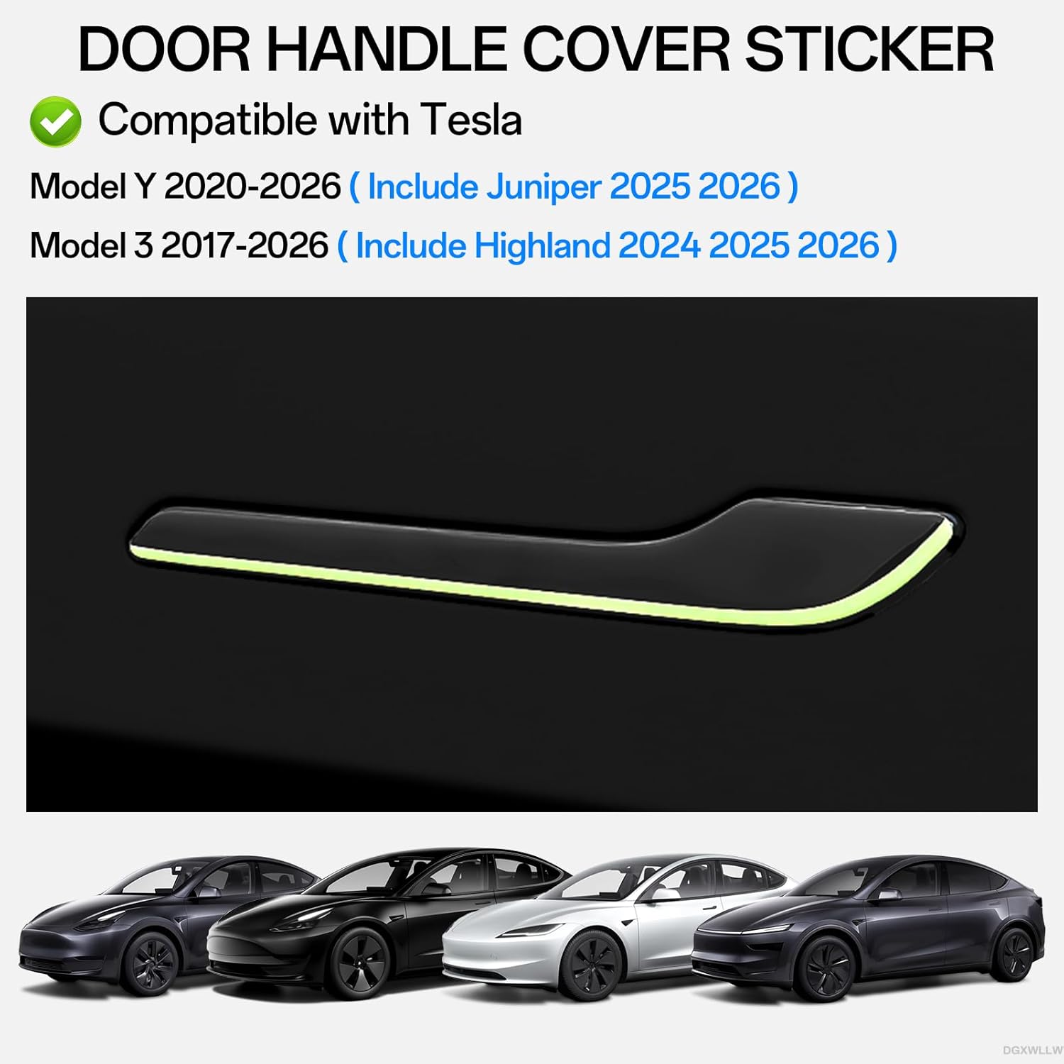 테슬라 자동차 스티커 모델 3 Y 하이랜드 주니퍼 20 - Car Door Handle Protector 리뷰 및 가격
