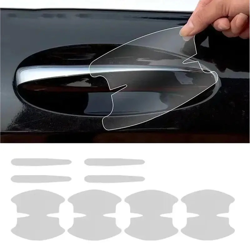 자동차 도어 핸들 스티커 8개 투명 무형 데칼 자동차  - Car Door Handle Protector 리뷰 및 가격
