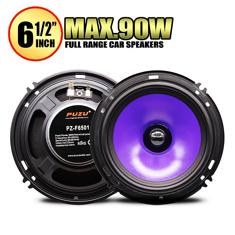 2pcs 6.5 인치 90W 전체 범위 주파수 자동차  - Car Accessories Sound System 리뷰 및 가격