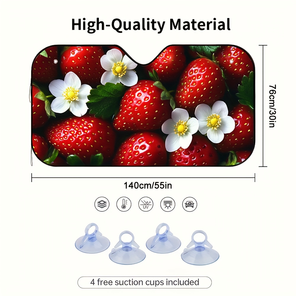 1pc 딸기와 꽃 자동차 선바이저는 다양한 자동차 모델 - Car Accessories Must Have 리뷰 및 가격