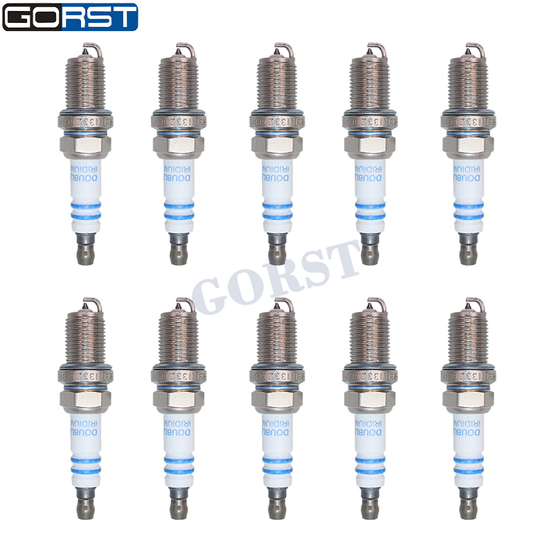 10개 M14x1.25 더블 이리듐 스파크 플러그 FR - Bosch Spark Plug Iridium 리뷰 및 가격