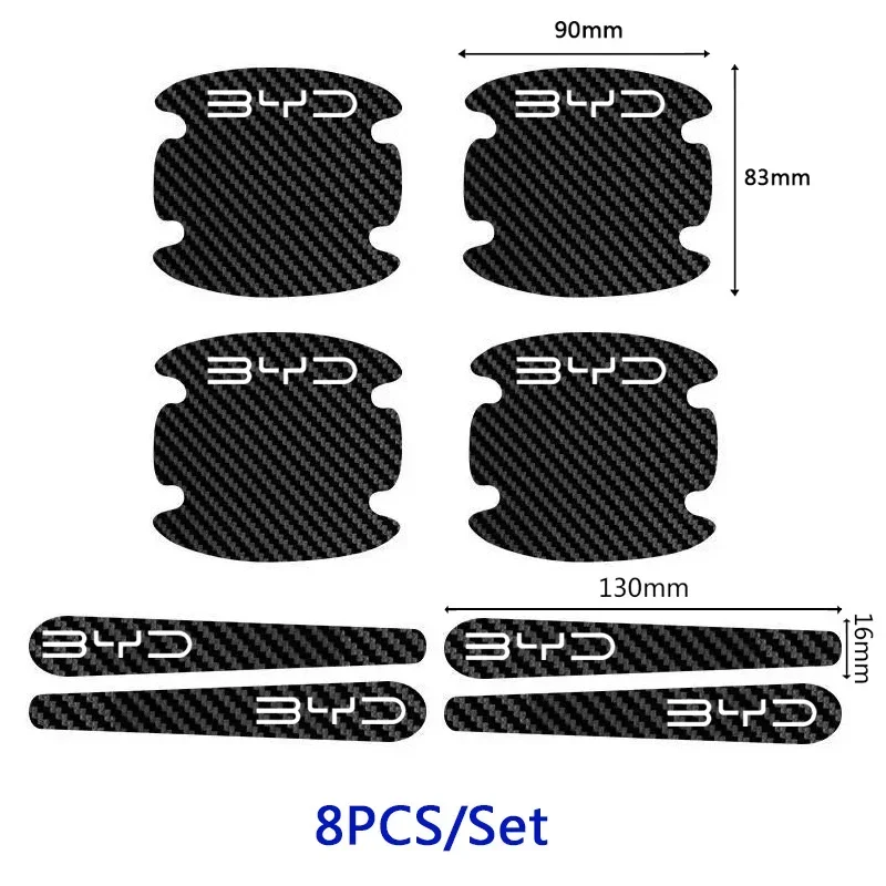 8개 카본 파이버 자동차 도어 핸들 보울 스크래치 방지 - Car Door Handle Protector 리뷰 및 가격